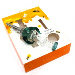 Bee Horn Design Straw Kit With Screw Titanium Nail