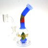 6" Evrst Tube Zig Zag Color Dab Rig Water Pipe with 14mm Male Banger