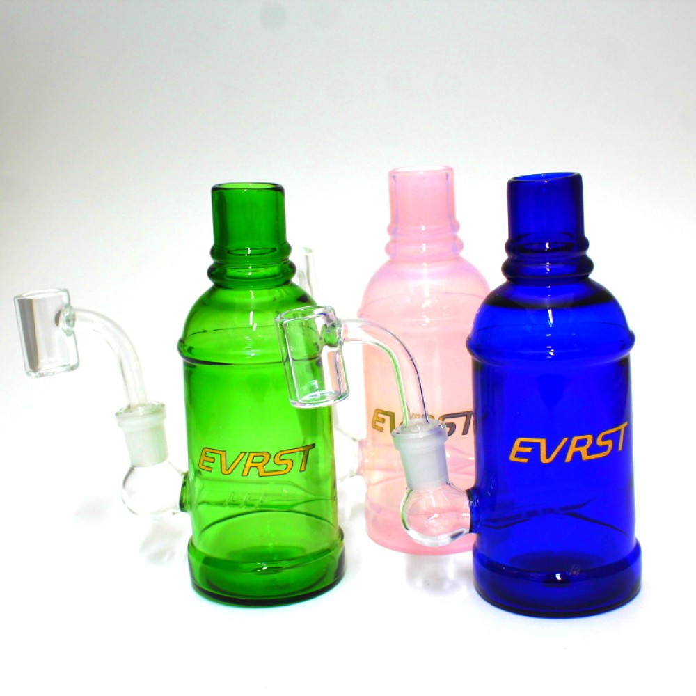 6" Evrst  Bottle Dab Rig Water Pipe with 14mm Male Banger