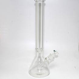 16'' 9MM Clear  Beaker Water Pipe  Glass on Glass 