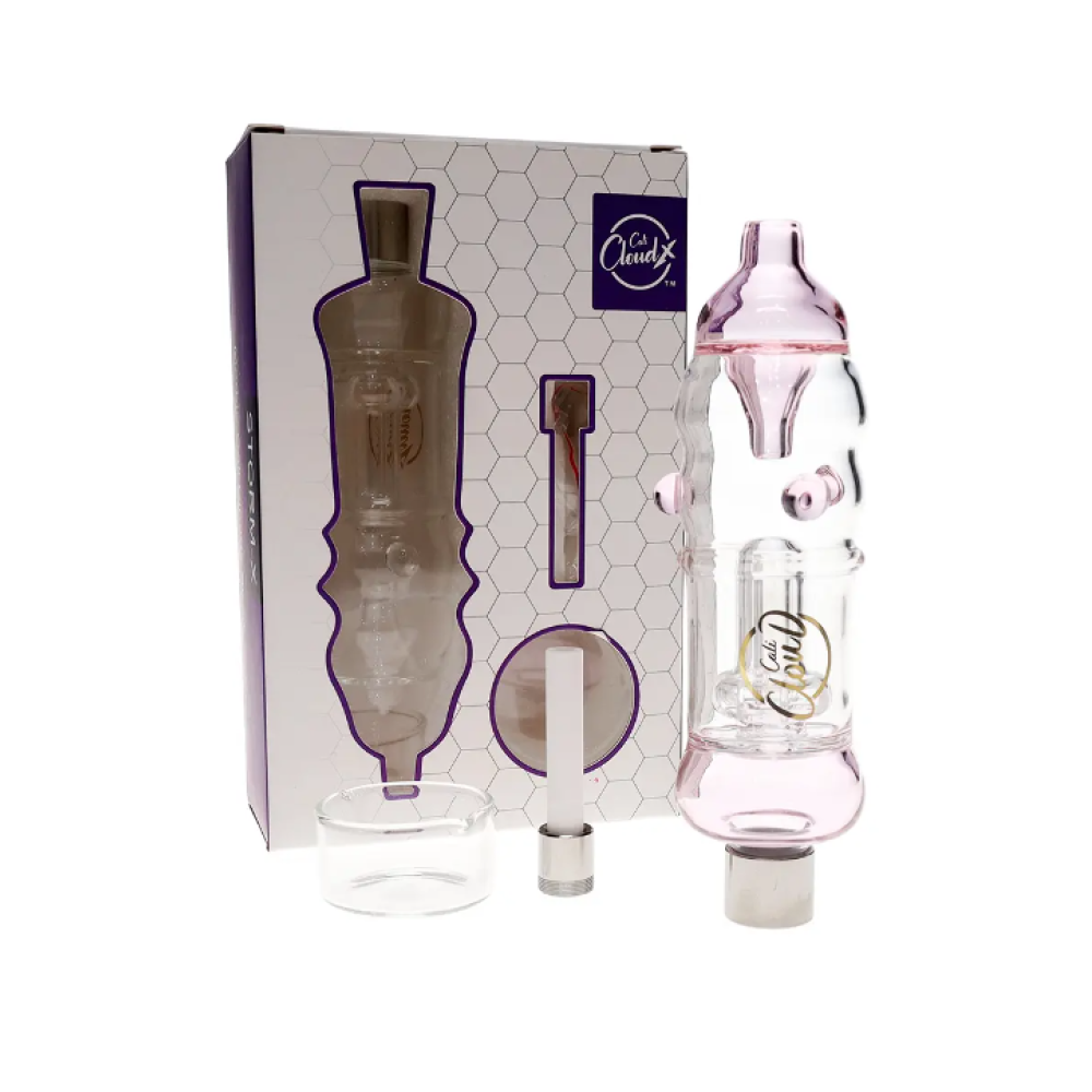 Cali Cloudx Mini Color Join Marble Straw Kit with Ceramic Screw tip & Dish