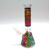 10''  Beaker Colorful Decal Eye  Design Water Pipe With 14 MM Male Bowl Glass On Glass