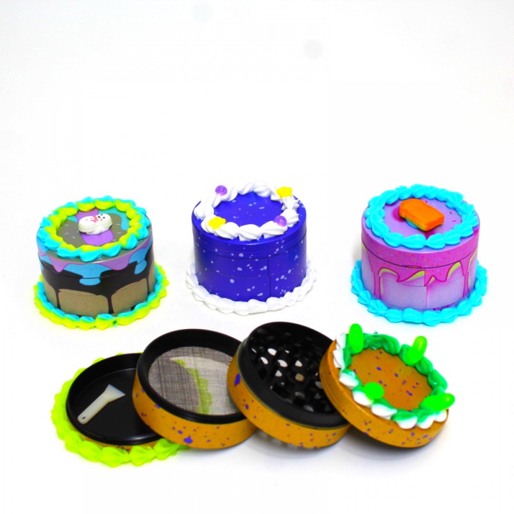 4 Part  Cake Design Metal Grinder 63mm