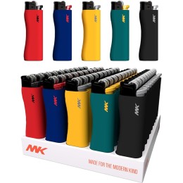 MK Lighter 50 Packs 9G Flint Strike Refillable Lighters(9G-HUE-50PC) 50 Pcs Per Pack 