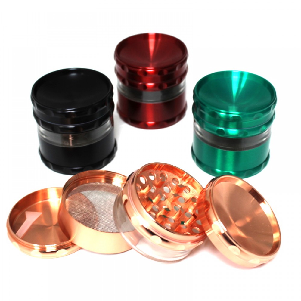 4 Part Assorted Color Heavy Zinc  New Design Grinder 63 MM 