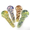 4'' Multi Color Twisted  Glass hand Pipe 