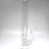 18'' Flat Bottom Honey Comb Straight Water Pipe With 18 MM Male Banger 