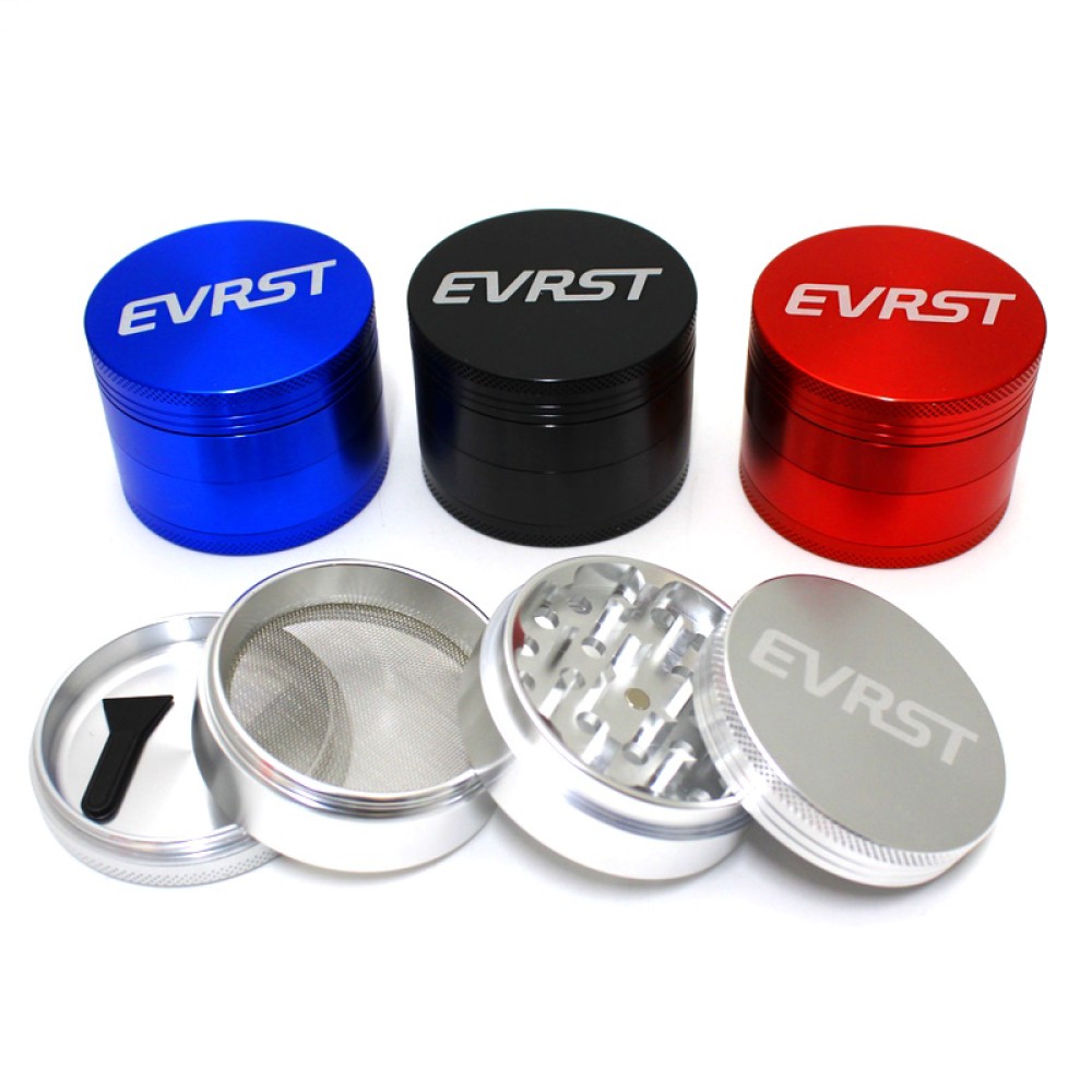 4 Part EVRST  Colorful Aluminum Grinder 63 MM Size 