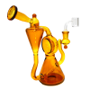 8.5'' Solid Color New Unique Handled Design Dab Rig Water Pipe14 MM Male Banger 