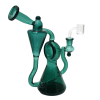 8.5'' Solid Color New Unique Handled Design Dab Rig Water Pipe14 MM Male Banger 