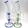 12'' Double Tree percolator water Pipe G-G 