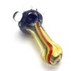 5'' Jumbo Size  Rasta Color Extra Heavy Duty Glass Hand Pipe 