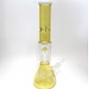 16'' Beaker With Diamond  Cut Percolator Double Dom Water Pipe G-G 