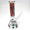 8'' Beaker With Full Decal Design Water Pipe With 14 MM Male Bowl G-G 