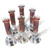 8'' Beaker With Full Decal Design Water Pipe With 14 MM Male Bowl G-G 