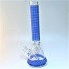 16''  Beaker Blue Art Color Heavy Water Pipe G-G 