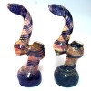 7'' Swirl Art Color Heavy Duty Bubbler Large Size 