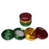 4 Part Rasta Color Step Design Grinder 56 MM 