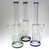 12'' Flat Bottom Straight With Percolator Water Pipe G-G 