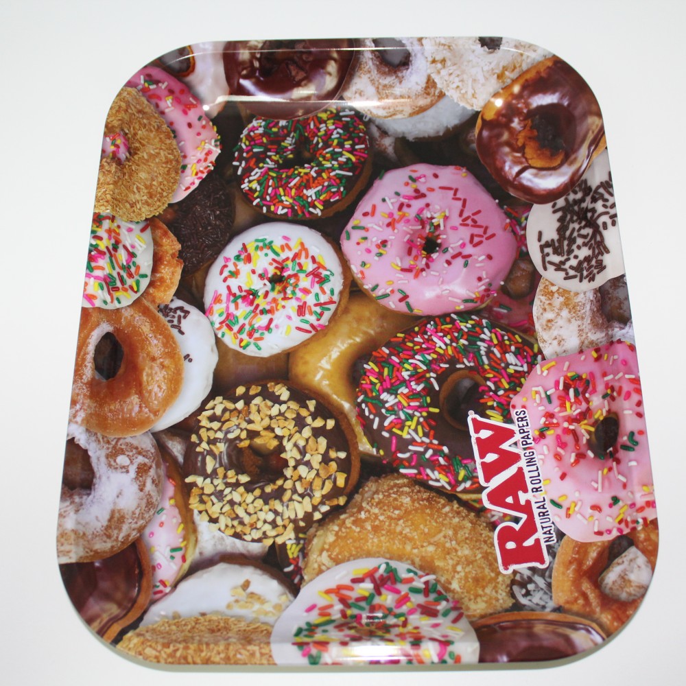 Raw Doughnut Metal Rolling Tray Large 