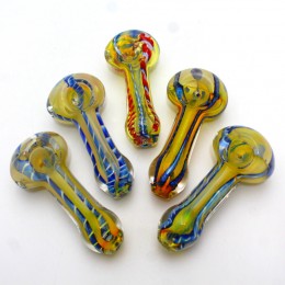 3'' Liner Color Glass Hand Pipe 