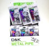 Item No: DK8029B  3'' Rainbow Color Skull Metal Pipe With Screen 