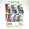 Item No : DK8052 Skull Assorted Color Metal Pipe with Screen 