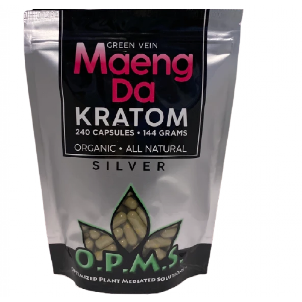 O.P.M.S Kratom Silver 240 Capsules