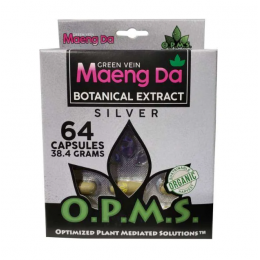 O.P.M.S Kratom Silver Green Vein Maeng Da 64 Capsules