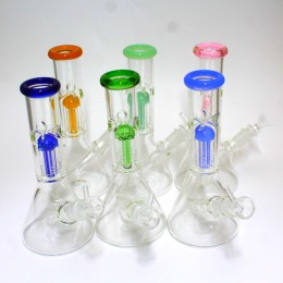 8.5'' Beaker with Tree Percolator Tube Color Water Pipe G-G 