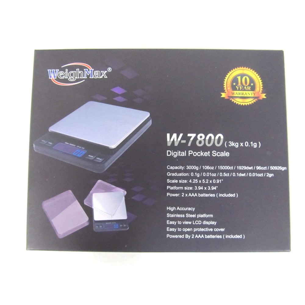 Weight-Max W-7800 Digital Pocket Scale(3 kgX0.1g)