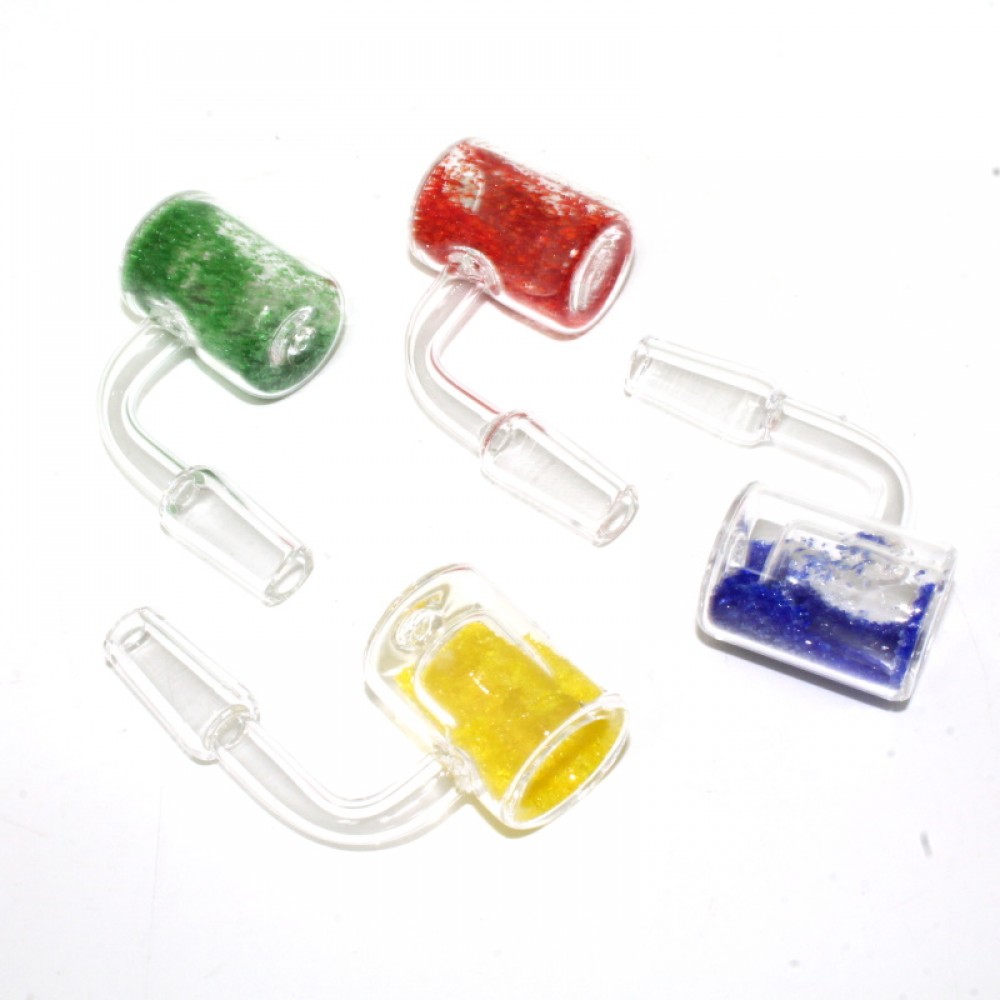 90 degree Thermochromic Colorful Quartz Banger Sand Thermal banger 14 MM Male 