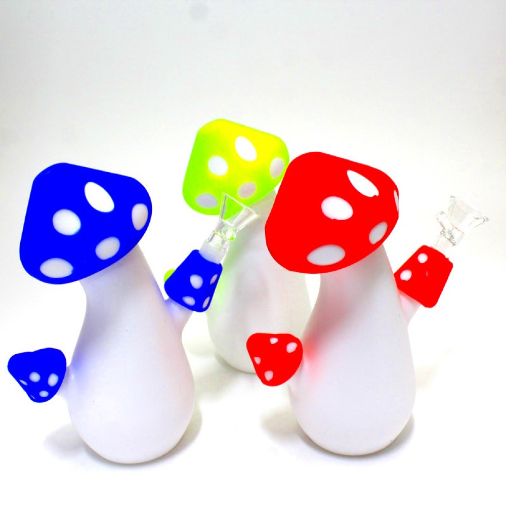 7'' Silicone Mushroom Shaped Water Pipe 