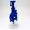 8'' Silicone Melting Design  And Glass Water Pipe 