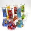 8'' Beaker Decal Design Colorful Water Pipe With 14 MM Male Bowl G-G