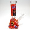 8'' Beaker Decal Design Colorful Water Pipe With 14 MM Male Bowl G-G