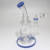 8'' Recycle Handle Design Tube Color Dab Rig Water Pipe With 14 MM Male Banger 