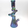 16'' Heavy Beaker Base Zig Zag Design Color Full Water Pipe G-G 