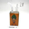 7'' Decal Halloween  Design Dab Rig Water Pipe With 14 MM Male Banger